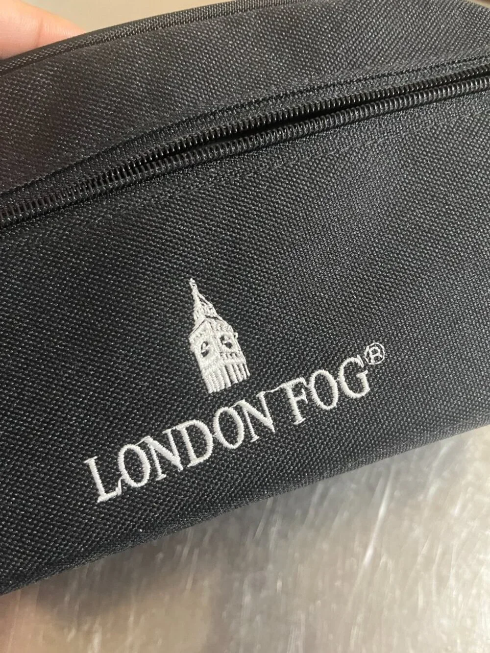 LONDON FOG Men's Black Travel Kit / Toiletry Bag
